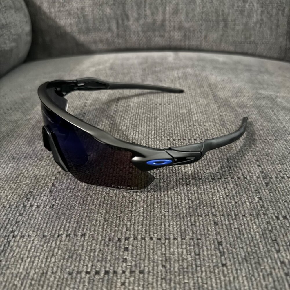Oakley Radar EV PRIZM Polarized Sapphire Iridium OO9208 Black Frame - Picture 12 of 13